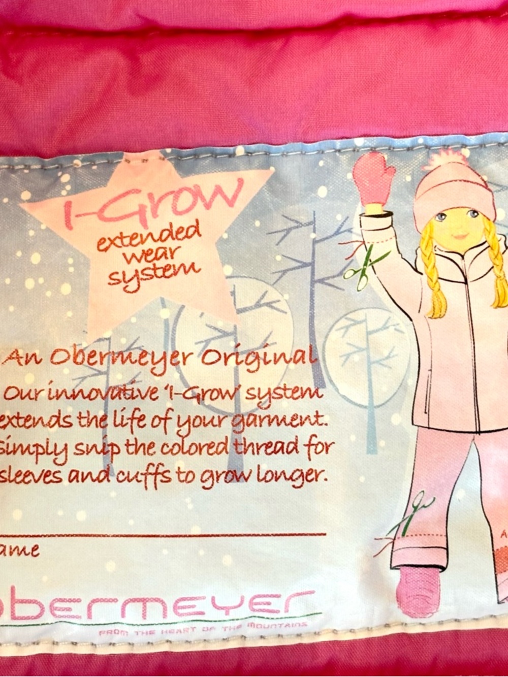 Obermeyer Lissa Jacket Girls Waterproof Insulated Ski Snow Coat I-Grow Size 5-7 - Picture 9 of 15
